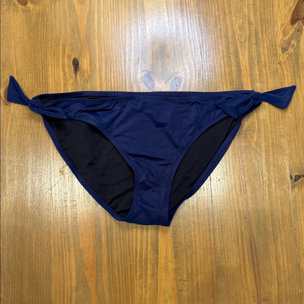 NWOT Coastal Blue Bikini Bottom Navy side tie knot XL